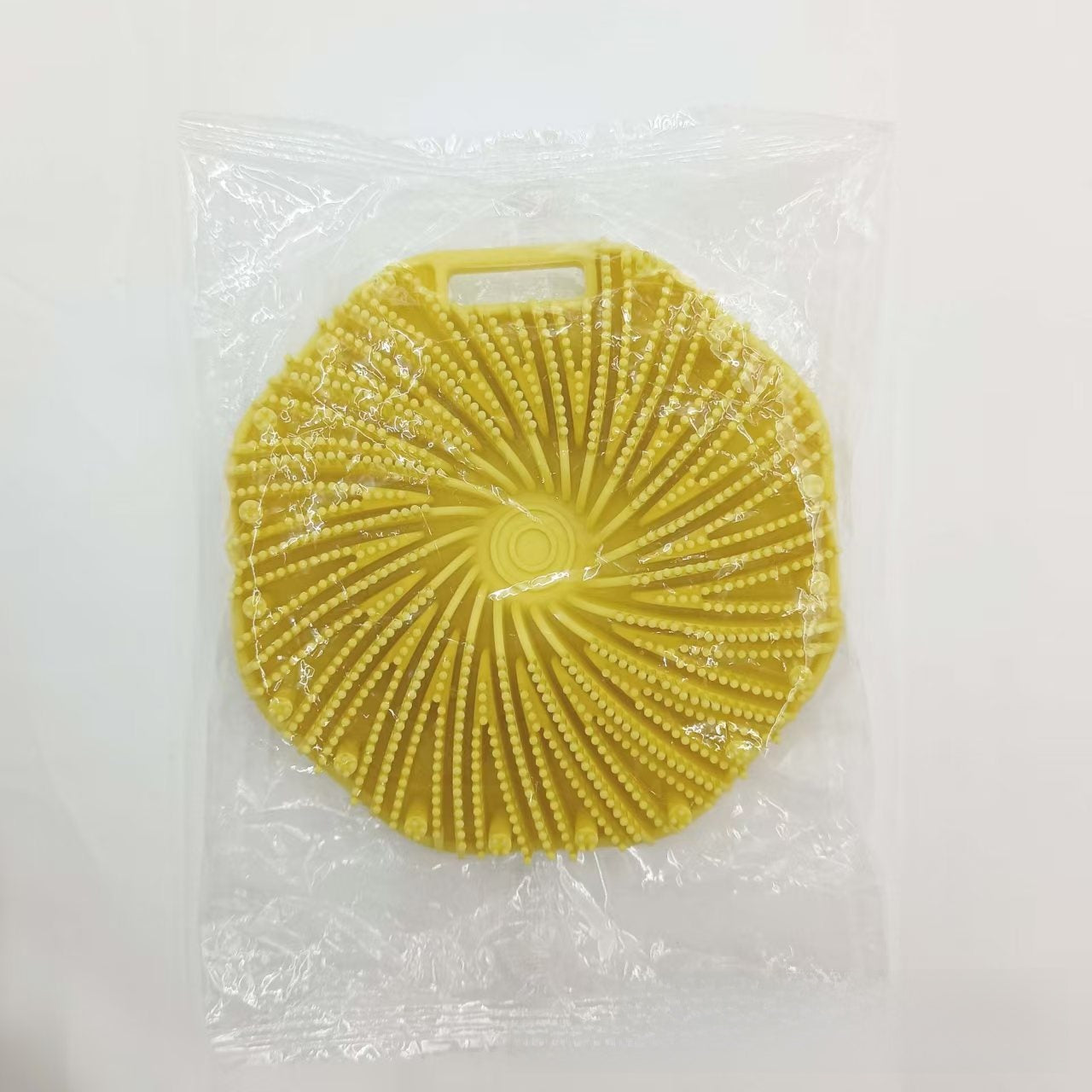 Silicone Hexagonal Bath Brush with Hanging Hook