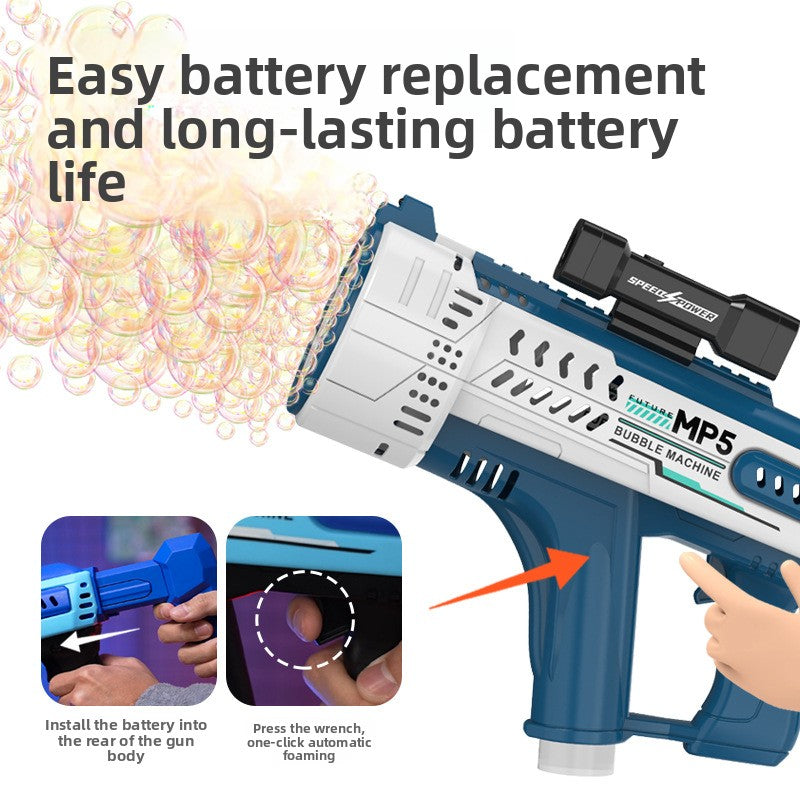 Automatic LED Bubble Machine Gun Toy