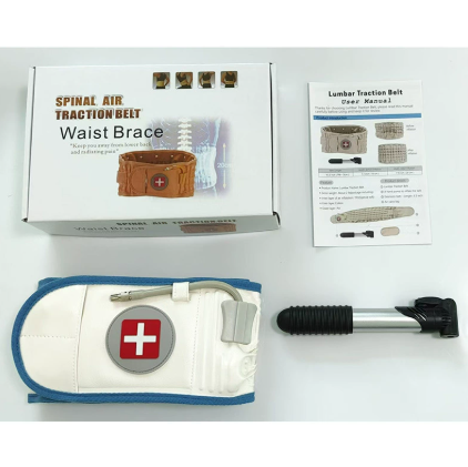 Inflatable Lumbar Support Belt with Pump for Waist Relief
