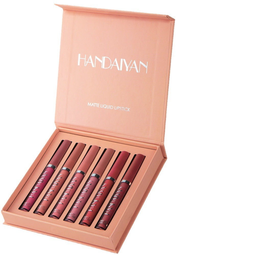 6-piece matte lip gloss set