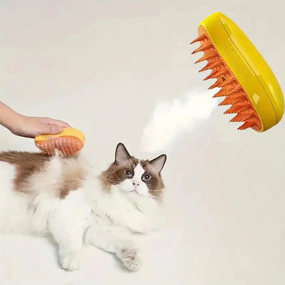Multiple pet spray massage brushes