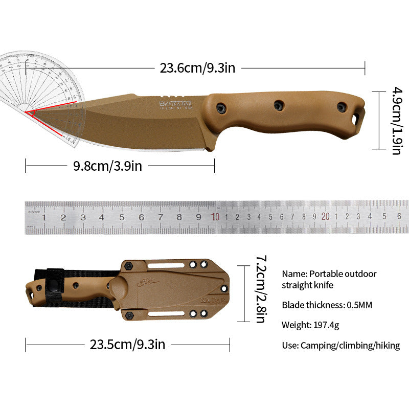 Portable Straight Edge Survival Knife
