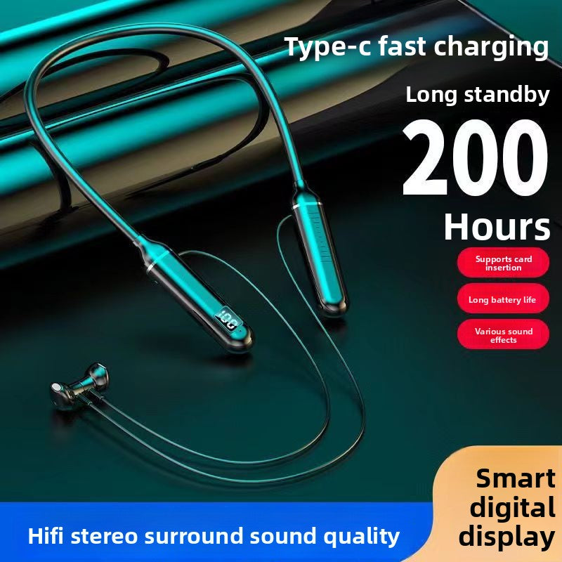 Neck-mounted Bluetooth headphones