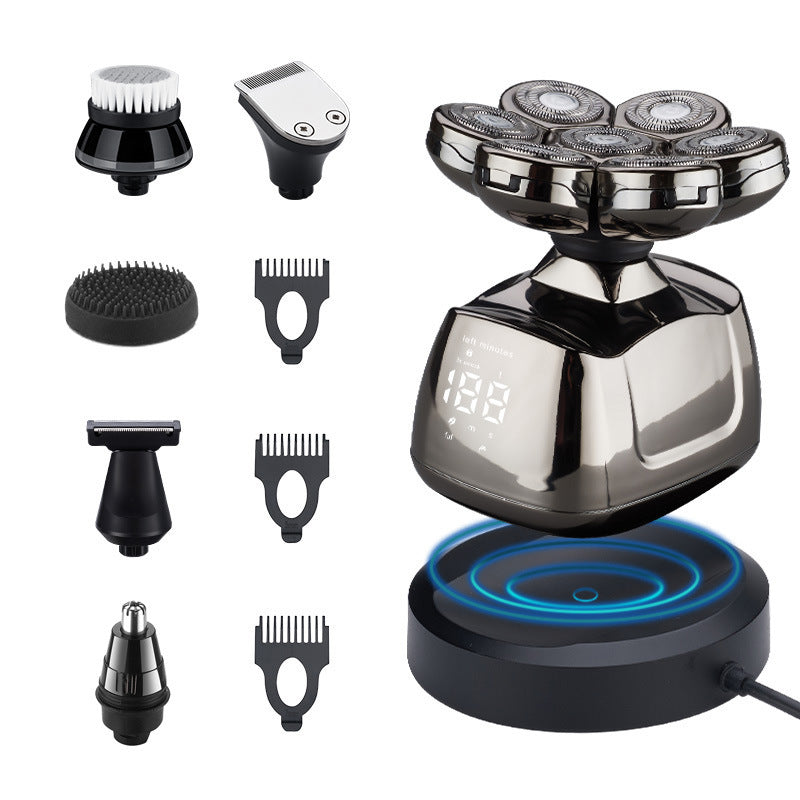 Electric Shaver with Wireless Charging Dock