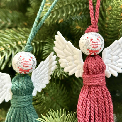 Bohemian Handmade Cotton Rope Christmas Angel Pendant