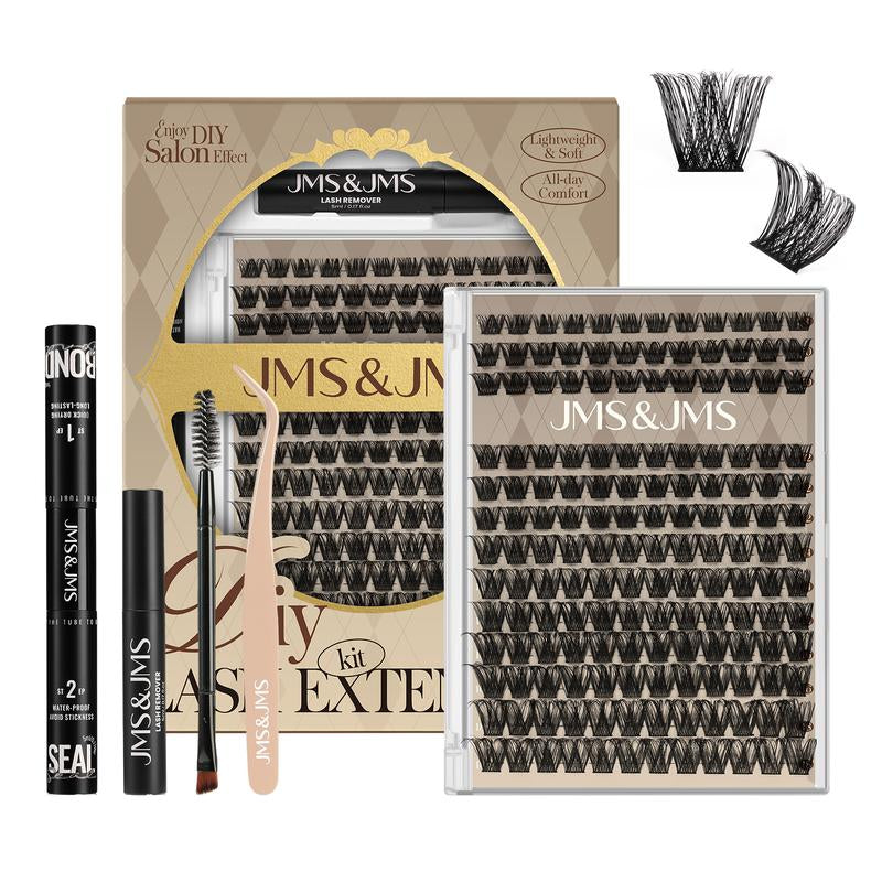 JMS&JMS Miss Bella Kit L 8-18Mm Volume D-Curl Eyelash Cluster DIY Summer Lash Extensions at Home Makeup Cosmetic Cat Eye #Tiktokshopbacktoschool