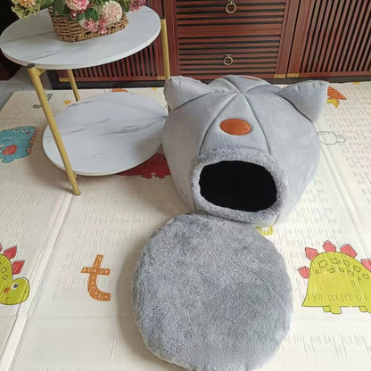 Thickened semi-enclosed super big cat villa