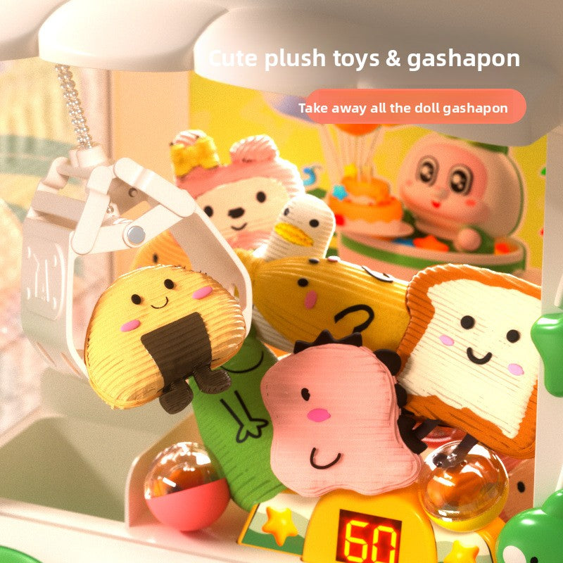 The cute bunny's doll grab machine - playing pretend games