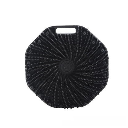 Silicone Hexagonal Bath Brush with Hanging Hook