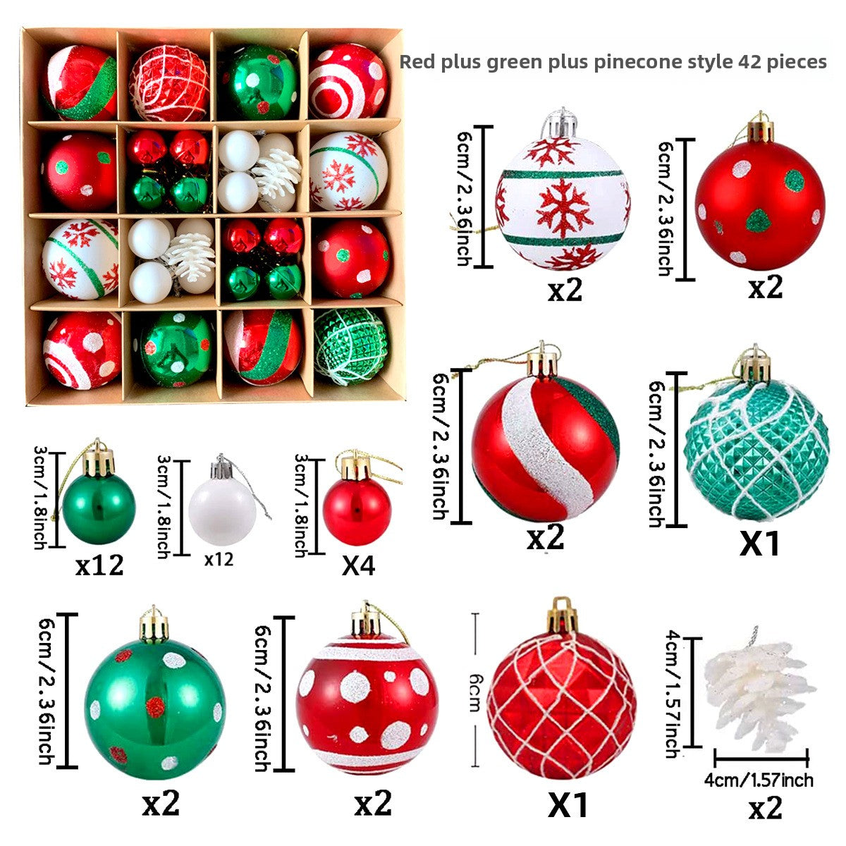 Spherical Christmas decorations Christmas tree