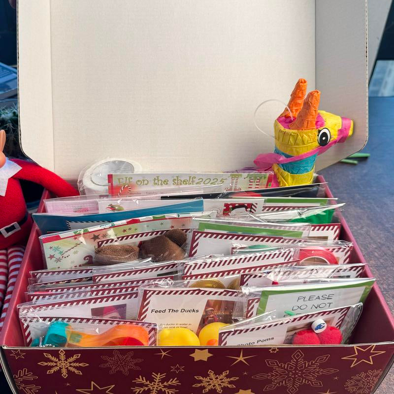 2025 Magical Christmas Elf Kit: Countdown to Christmas with 24 Days of Enchanting Elf Adventures & Decorations