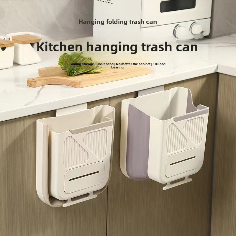 No-drill kitchen trash can