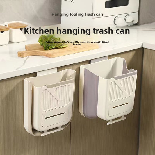 No-drill kitchen trash can