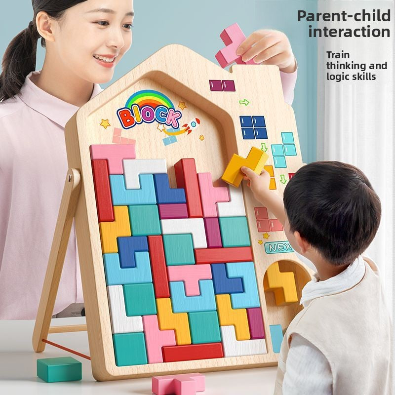 3D Three-dimensional Tetris Large Particle Building Block