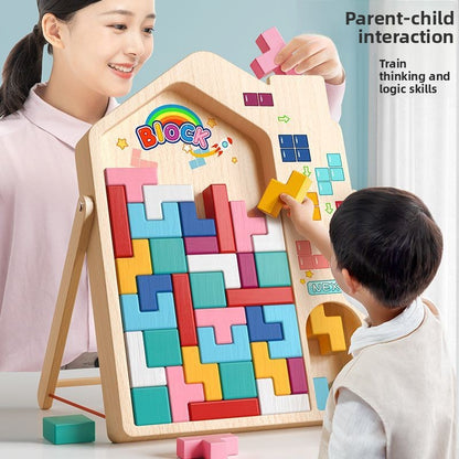 3D Three-dimensional Tetris Large Particle Building Block
