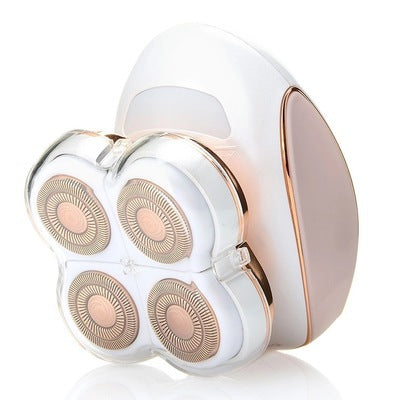Rechargeable Electric Hair Remover with 4 Heads