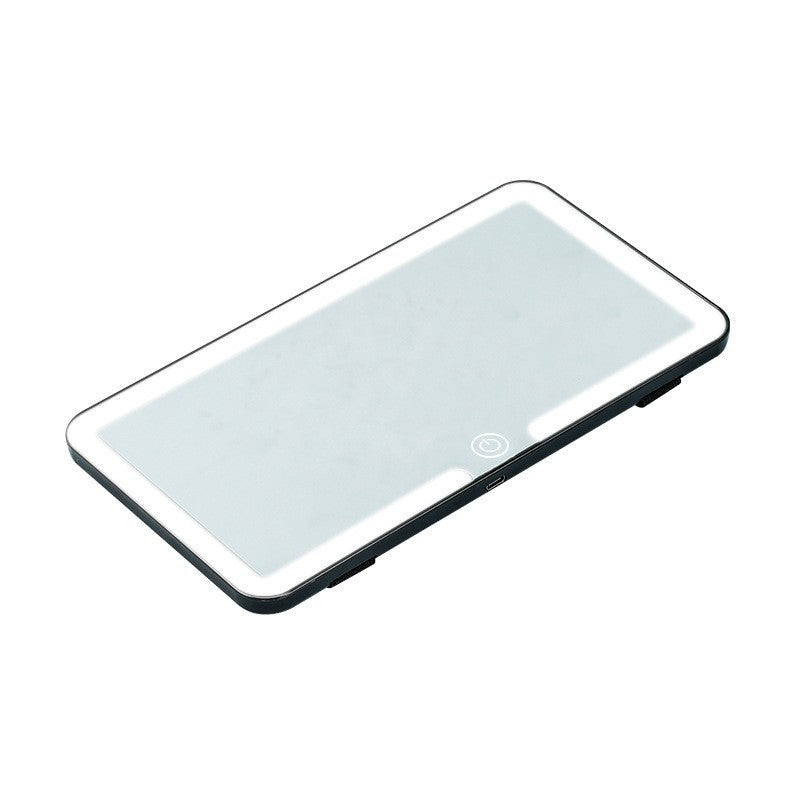 LED Car Visor Makeup Mirror with Touch Light