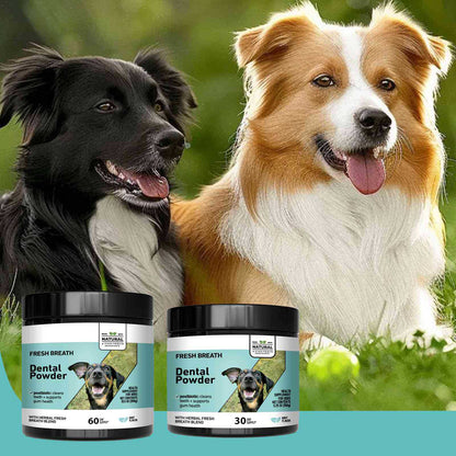 Pet tooth cleaning powder