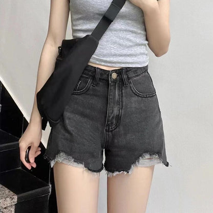 High Waist Denim Shorts for Women