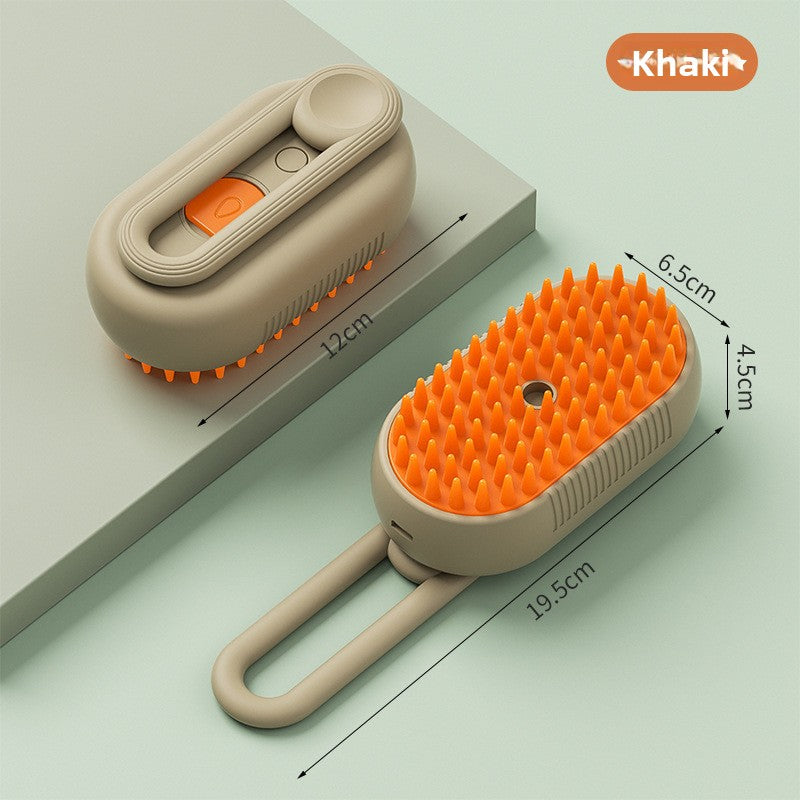 Multiple pet spray massage brushes