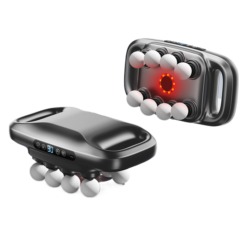 Fascia gun with multiple heads for back and waist relaxation