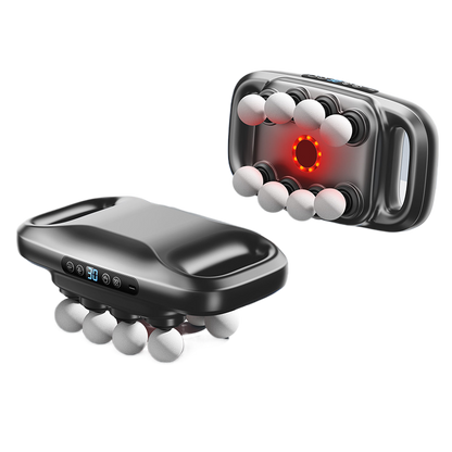 Fascia gun with multiple heads for back and waist relaxation