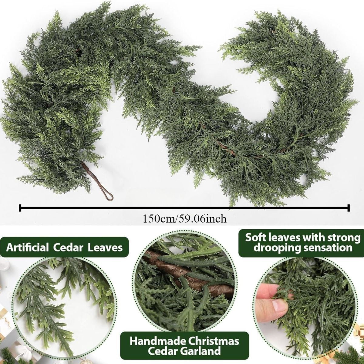 Artificial Cypress Vine for Christmas Home Decoration