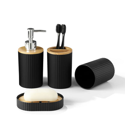 Bamboo Pattern Bathroom 3-Piece Set