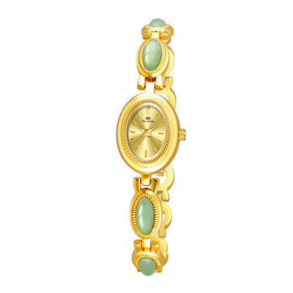 BS Natural Dongling stone and Hetian Jade high-end chain watch