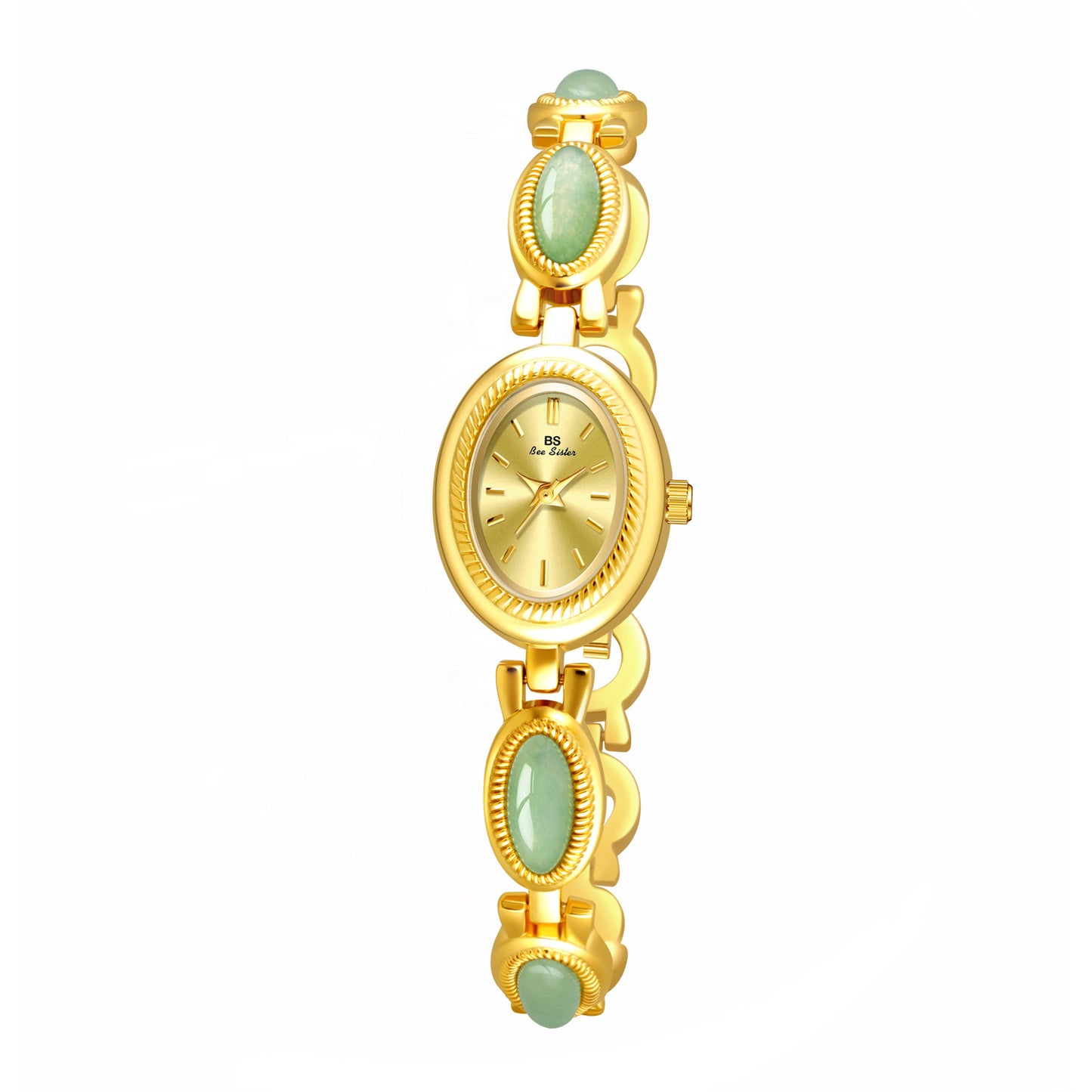 BS Natural Dongling stone and Hetian Jade high-end chain watch