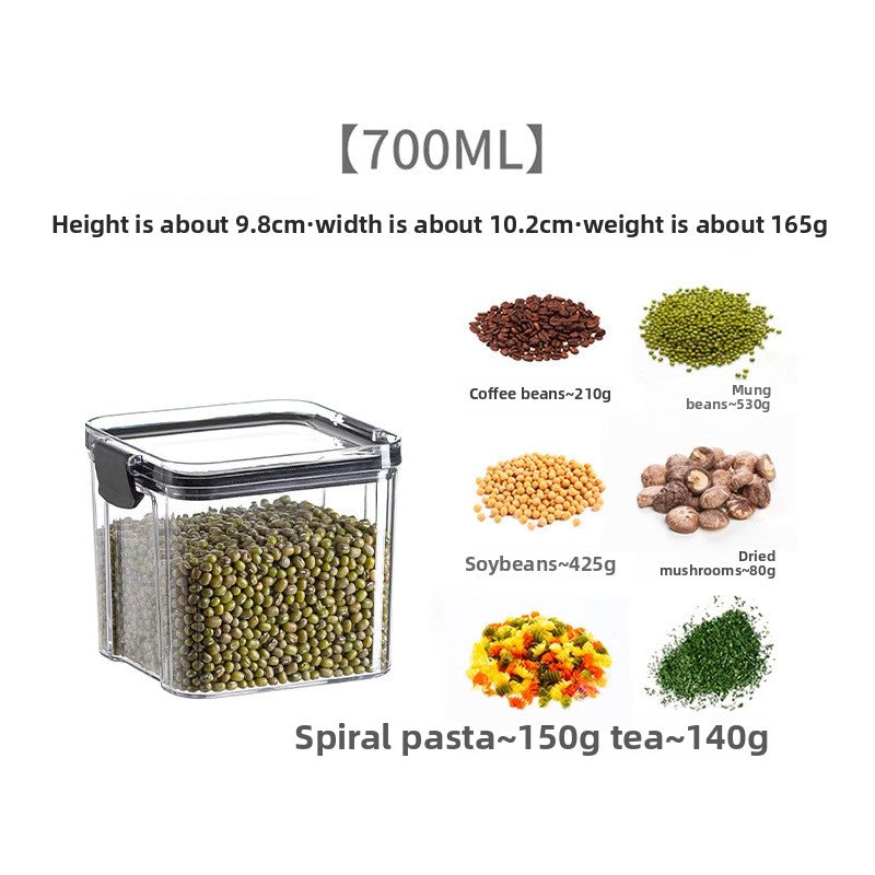 Food-grade plastic thickened transparent storage box