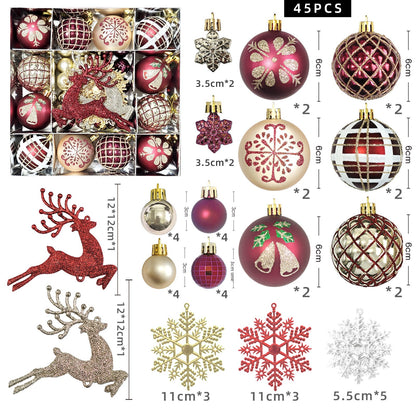 Spherical Christmas decorations Christmas tree
