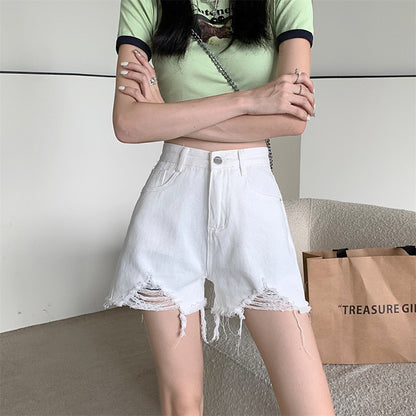 High Waist Denim Shorts for Women