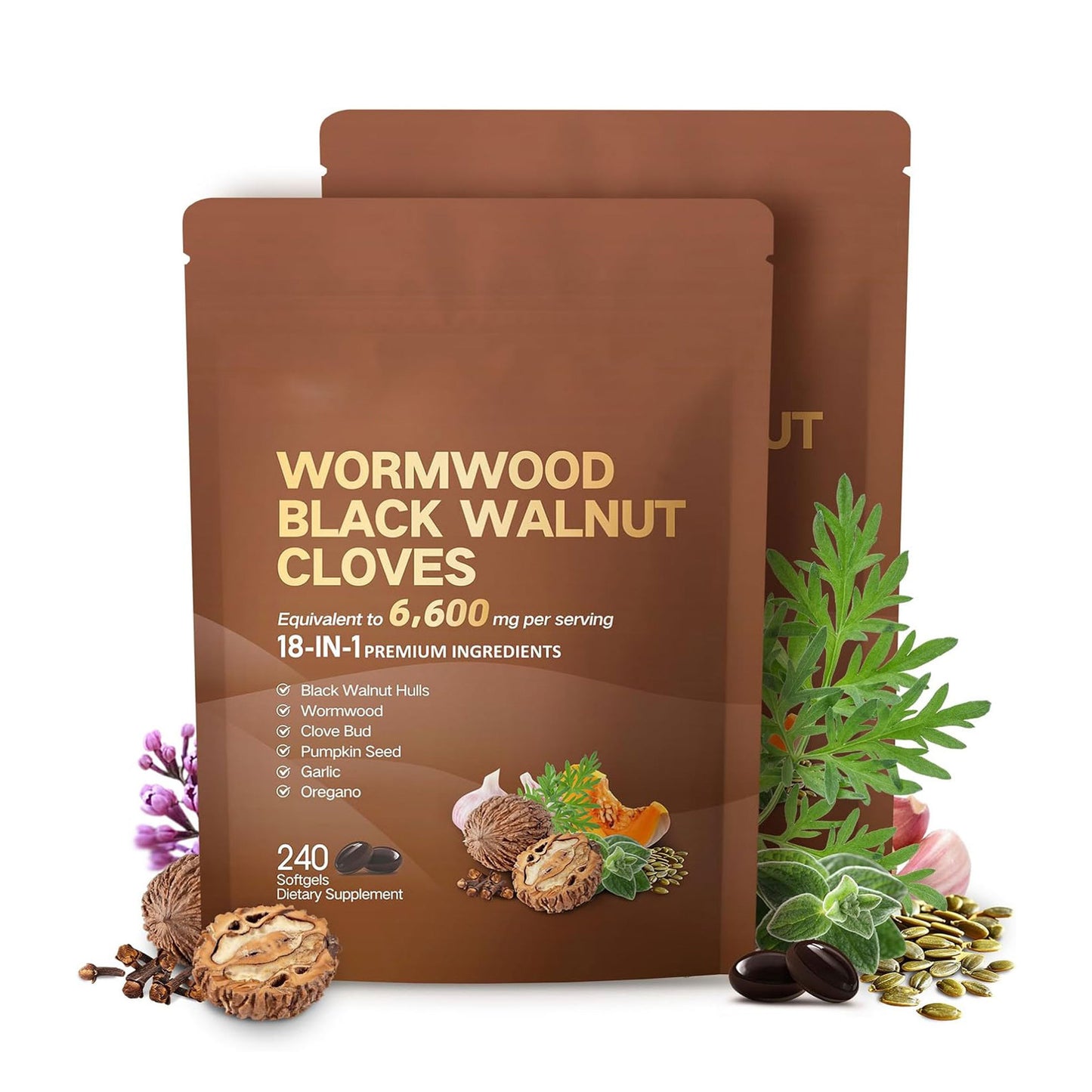 240-grain Wormwood black walnut Soft Capsule