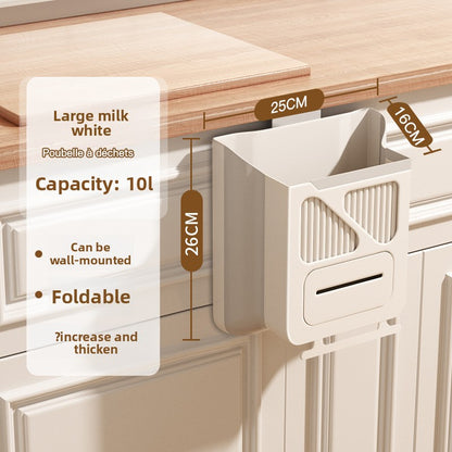 No-drill kitchen trash can