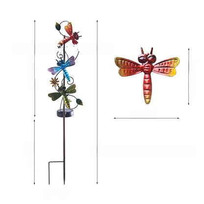 Solar Panel Iron Art Lawn Lamp
