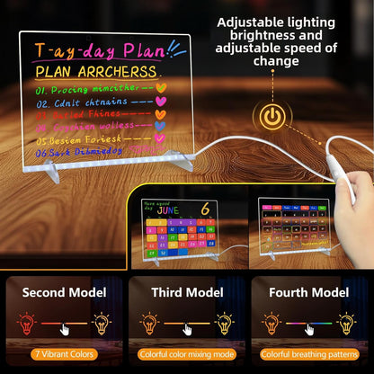 Fluorescent board display sign