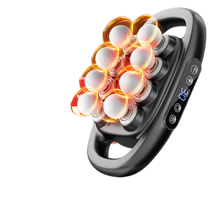 Fascia gun with multiple heads for back and waist relaxation