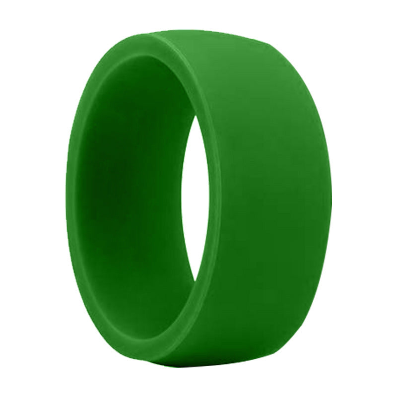 Wide Flat Silicone Sports Ring