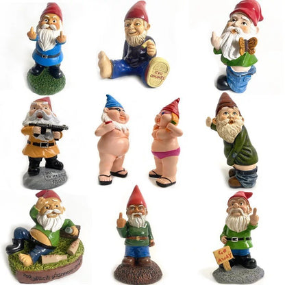 Cartoon Resin Dwarf Figurine for Garden Decoration