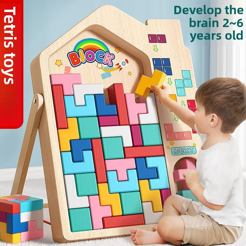 3D Three-dimensional Tetris Large Particle Building Block