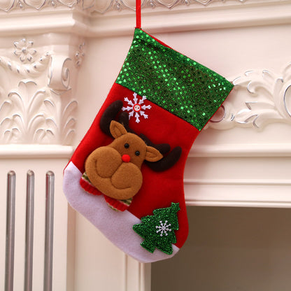 Christmas Gift Sock Hanging Bag
