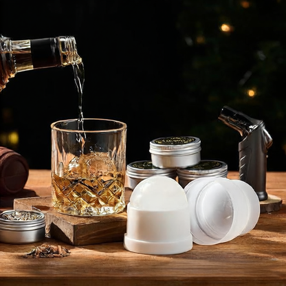 Whiskey Barrel Wood Smoker Set with Filter
