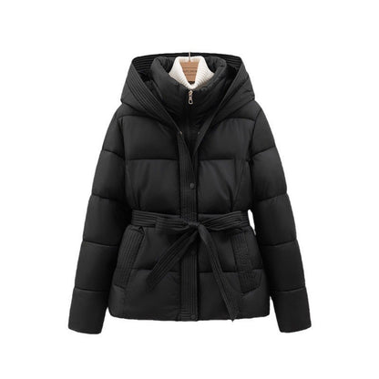 Short, form-fitting and warm coat