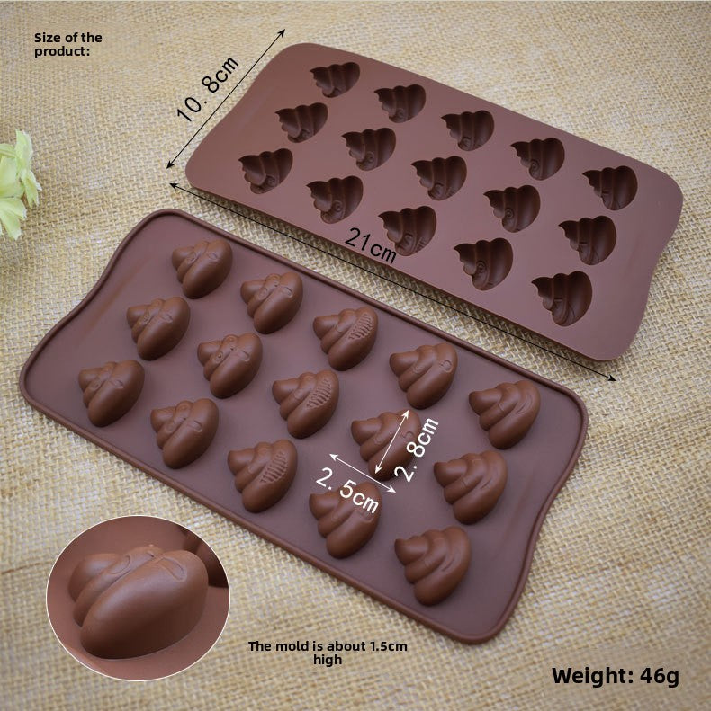 Silicone Poop Shape Baking Mold