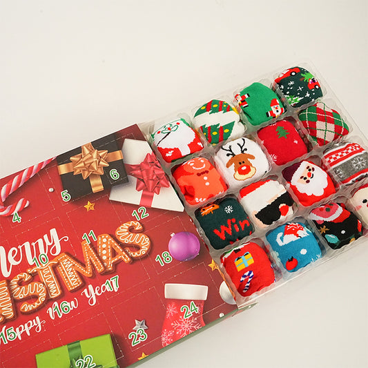 In-Stock New Large-Size Christmas Socks, Popular on European and American Cross-Border E-Commerce Platforms Like Amazon, Creative and Novel Socks, Christmas Gift Socks