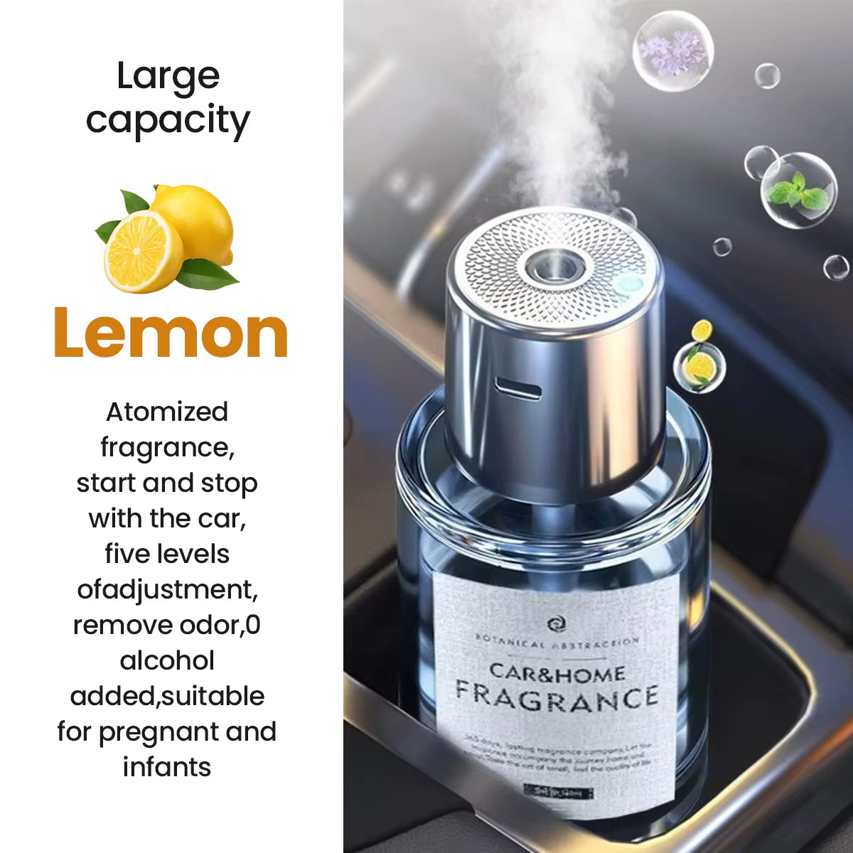 Car Aromatherapy Machine Ornament Spray Smart Fragrance Instrument Automatic Humidifier Perfume Balm Air Long-Lasting