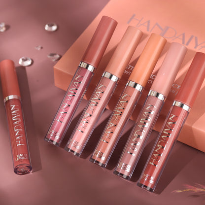 6-piece matte lip gloss set