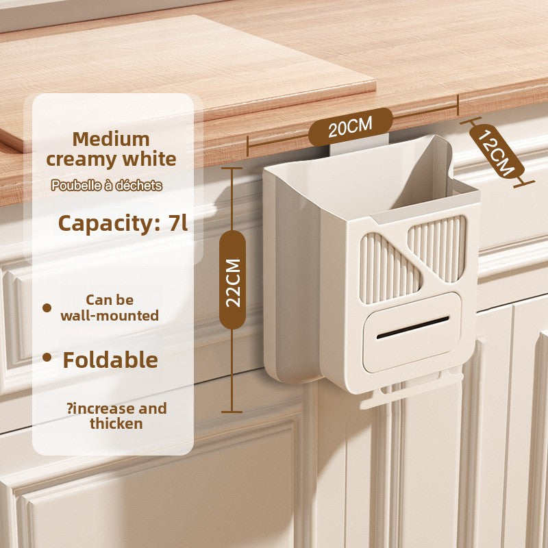 No-drill kitchen trash can