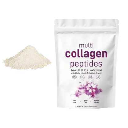 Collagen powder in bagged form